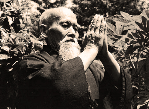 Placeholder per una fotografia storica o di Morihei Ueshiba